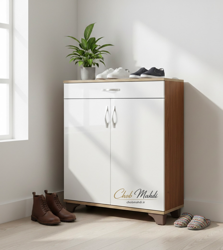 جاکفشی دو درب یک کشو پایه ABS ابعاد 80*90