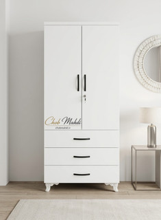 کمد دیواری 80 سه کشو ساده در 4 رنگ متنوع(تحویل فوری)